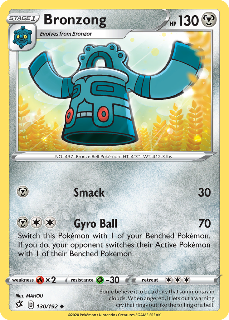 Bronzong (130/192) [Sword & Shield: Rebel Clash] | Exor Games New Glasgow