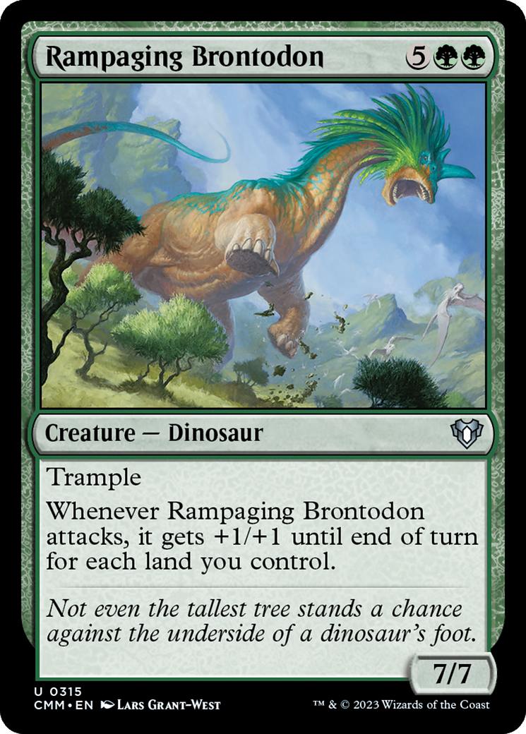 Rampaging Brontodon [Commander Masters] | Exor Games New Glasgow