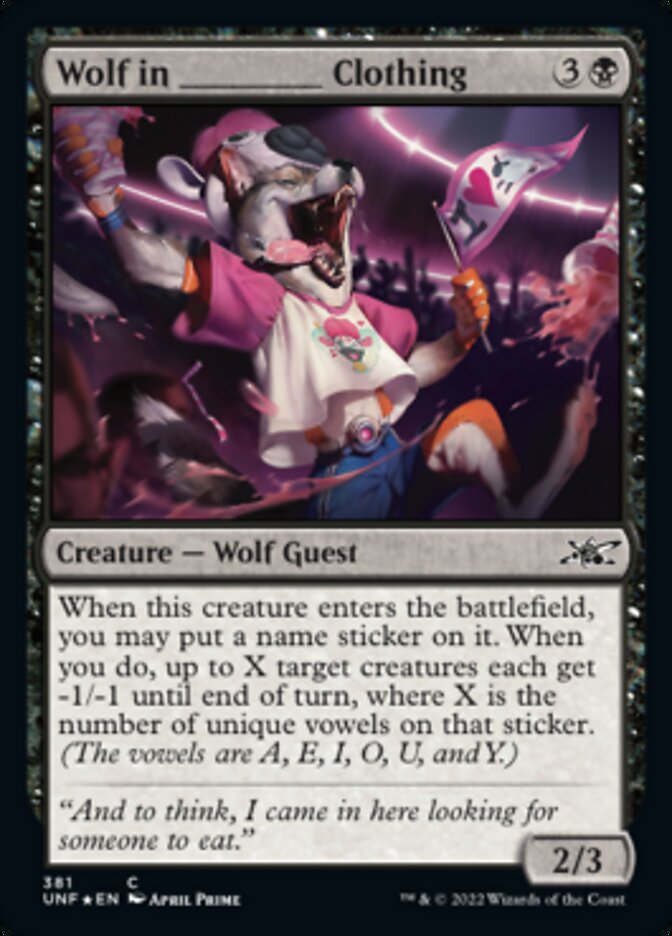 Wolf in _____ Clothing (Galaxy Foil) [Unfinity] | Exor Games New Glasgow