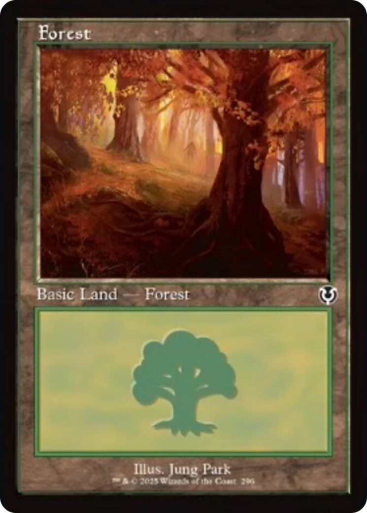 Forest (296) (Retro Frame) [Innistrad Remastered] | Exor Games New Glasgow