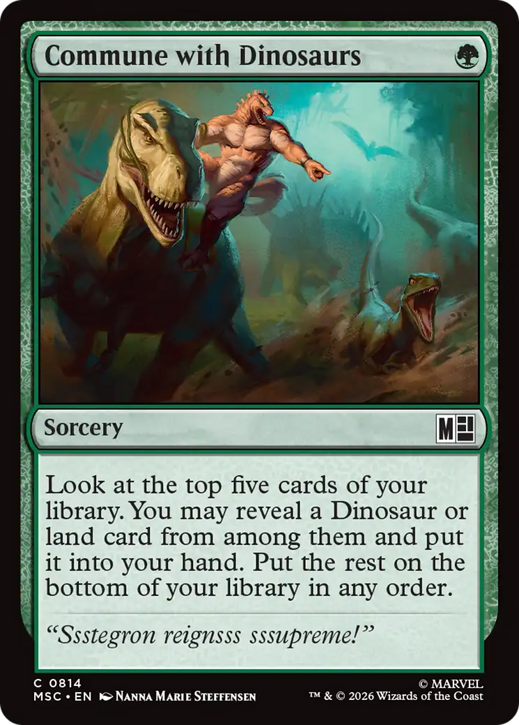 Commune with Dinosaurs [Marvel Super Heroes Commander] | Exor Games New Glasgow