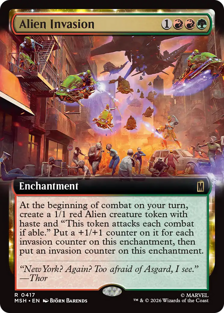 Alien Invasion (Extended Art) [Marvel Super Heroes] | Exor Games New Glasgow