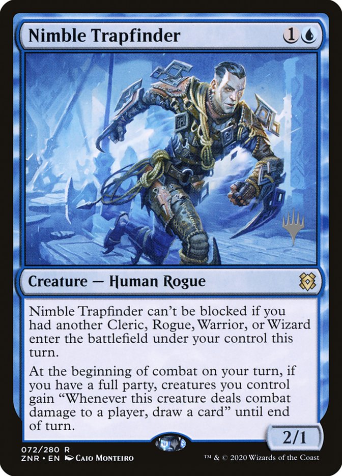 Nimble Trapfinder (Promo Pack) [Zendikar Rising Promos] | Exor Games New Glasgow