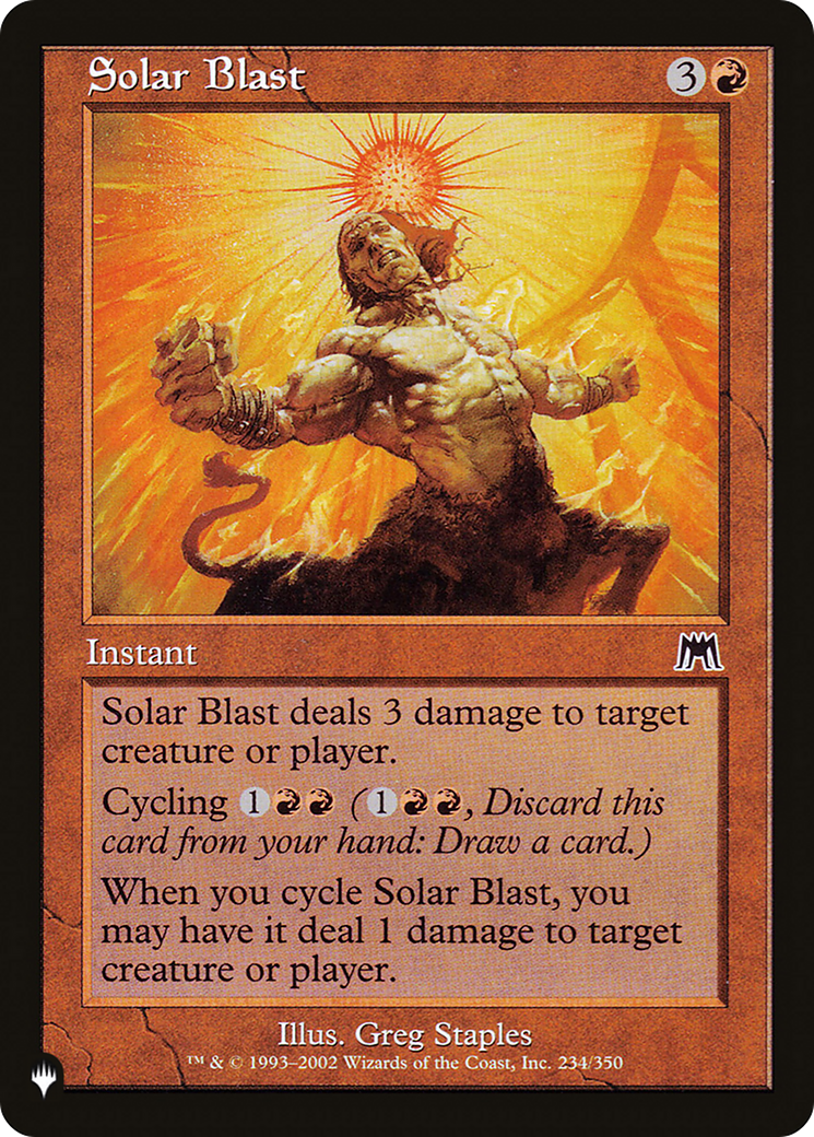 Solar Blast [The List Reprints] | Exor Games New Glasgow