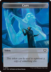 Copy // Clue Double-Sided Token [Edge of Eternities Commander Tokens] | Exor Games New Glasgow