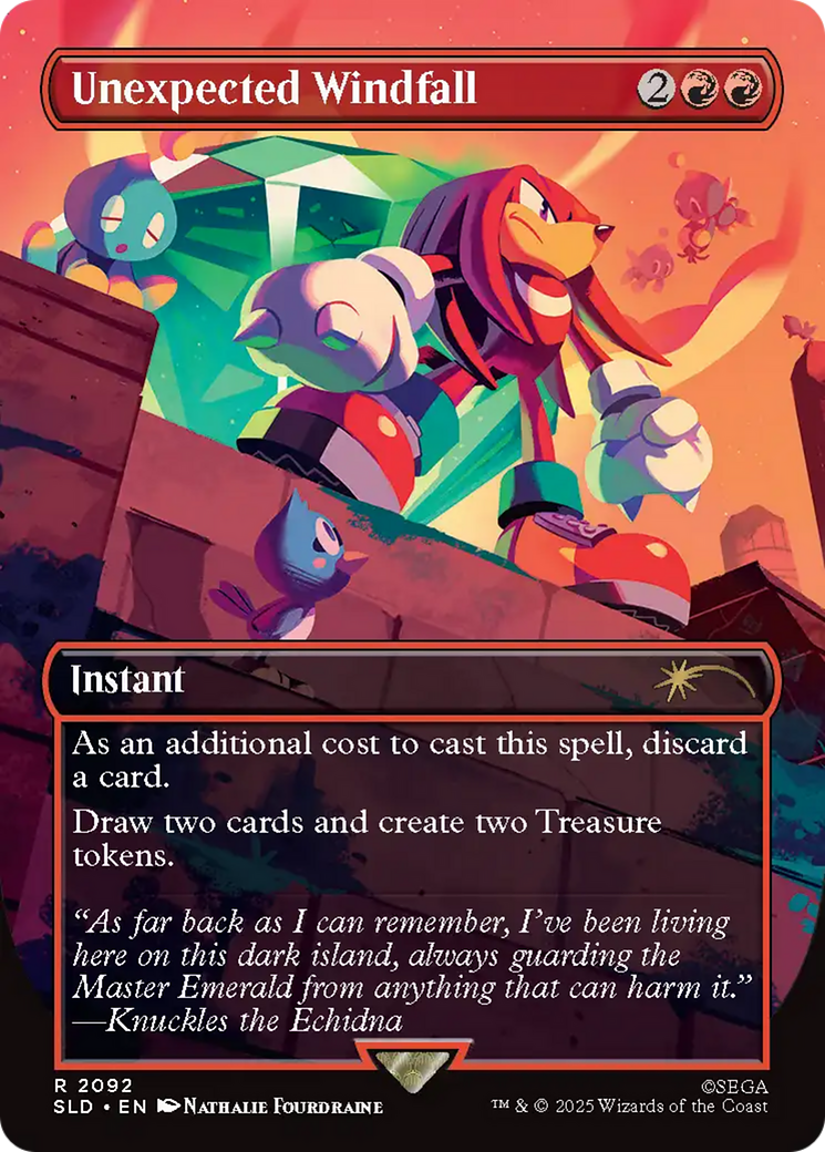 Unexpected Windfall (2092) (Rainbow Foil) [Secret Lair Drop Series] | Exor Games New Glasgow