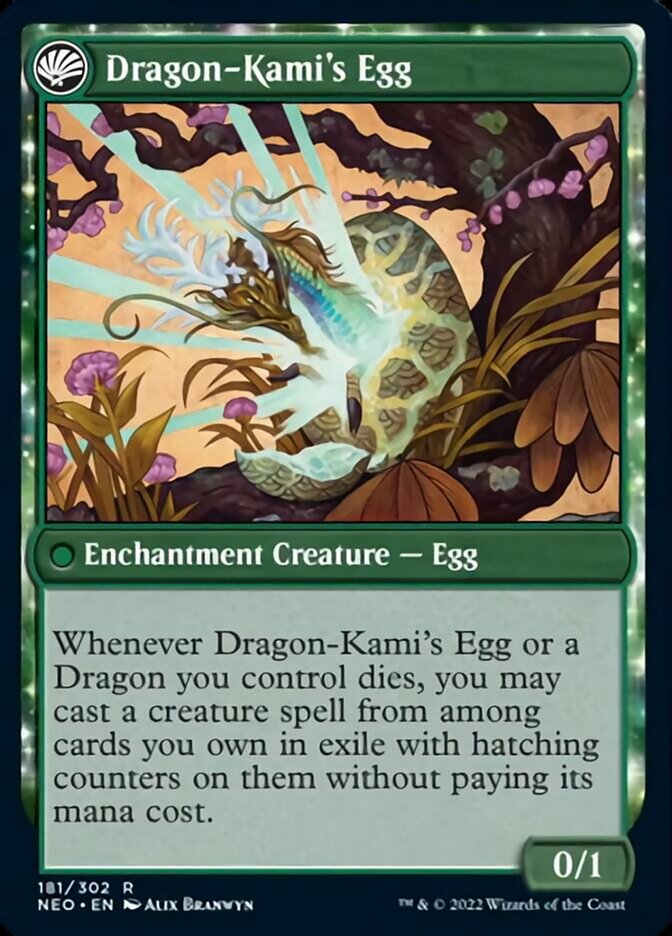 The Dragon-Kami Reborn // Dragon-Kami's Egg [Kamigawa: Neon Dynasty] | Exor Games New Glasgow