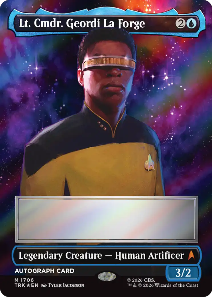 Lt. Cmdr. Geordi La Forge (Borderless) (Signed) [Star Trek] | Exor Games New Glasgow