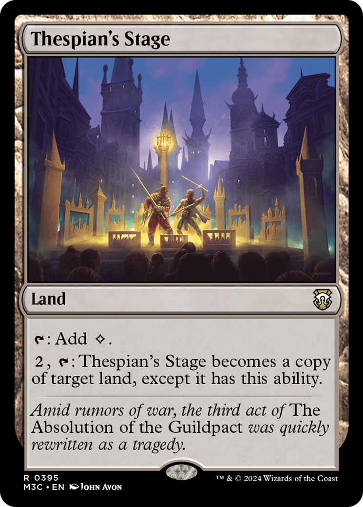 Thespian's Stage (Ripple Foil) [Modern Horizons 3 Commander] | Exor Games New Glasgow