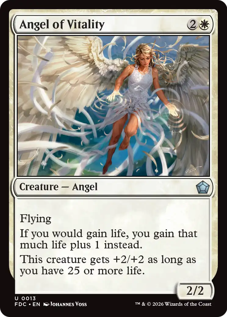 Angel of Vitality [Foundations Commander] | Exor Games New Glasgow