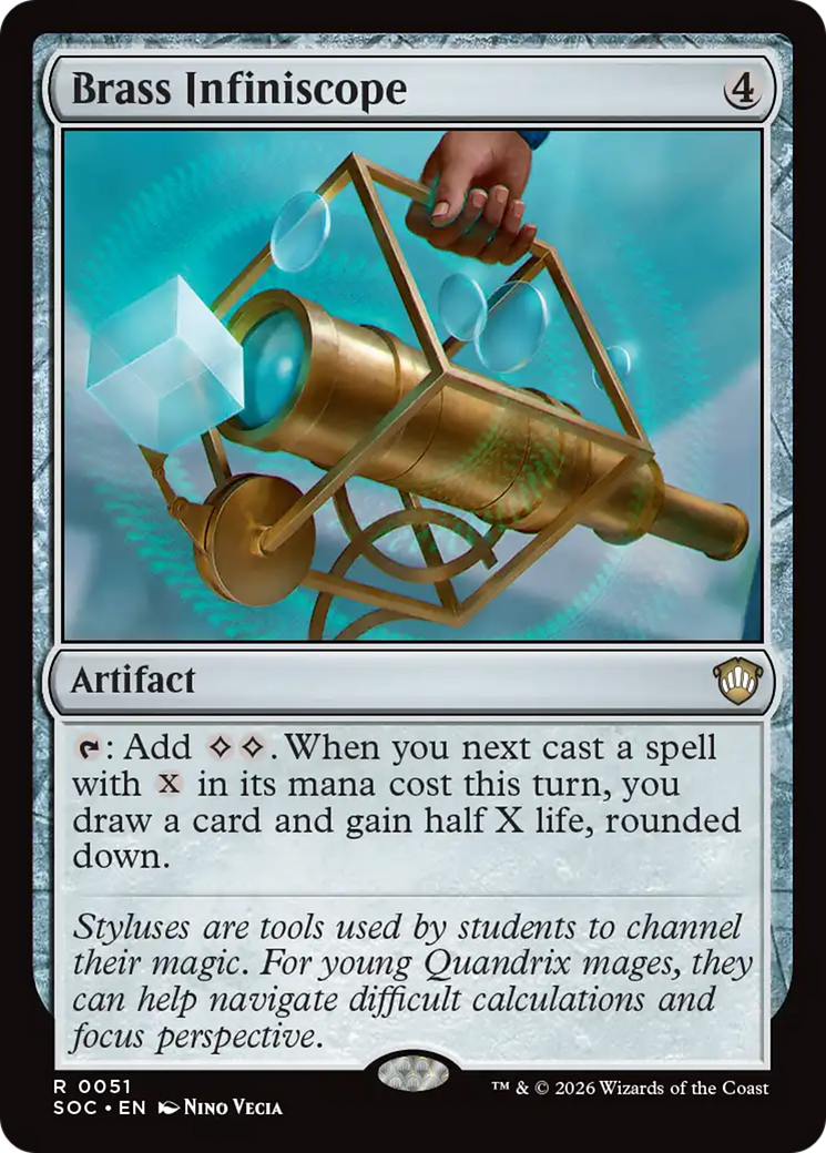 Brass Infiniscope [Secrets of Strixhaven Commander] | Exor Games New Glasgow