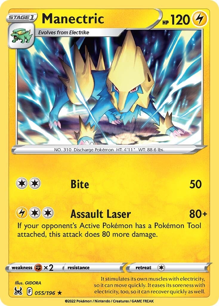 Manectric (055/196) [Sword & Shield: Lost Origin] | Exor Games New Glasgow