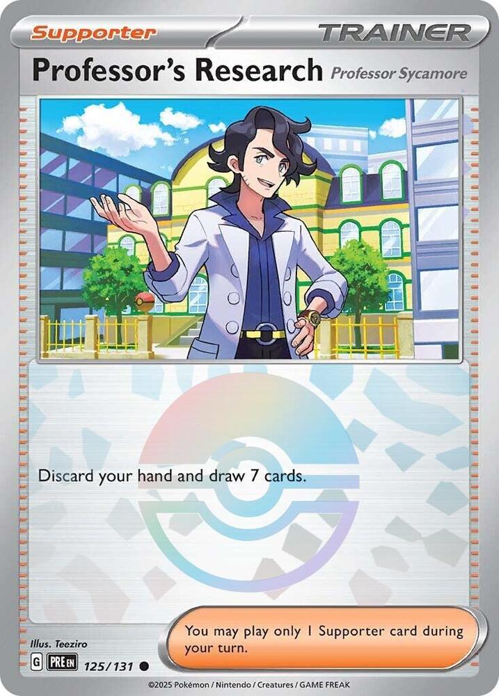 Professor's Research (125/131) [Professor Sycamore] (Poke Ball Pattern) [Scarlet & Violet: Prismatic Evolutions] | Exor Games New Glasgow