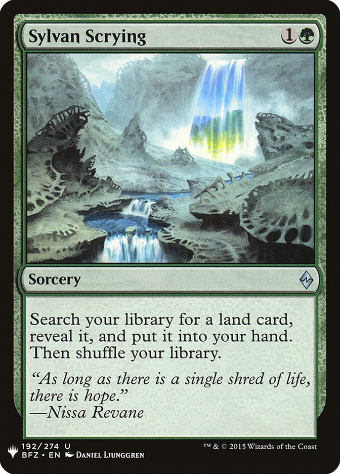 Sylvan Scrying [Mystery Booster] | Exor Games New Glasgow