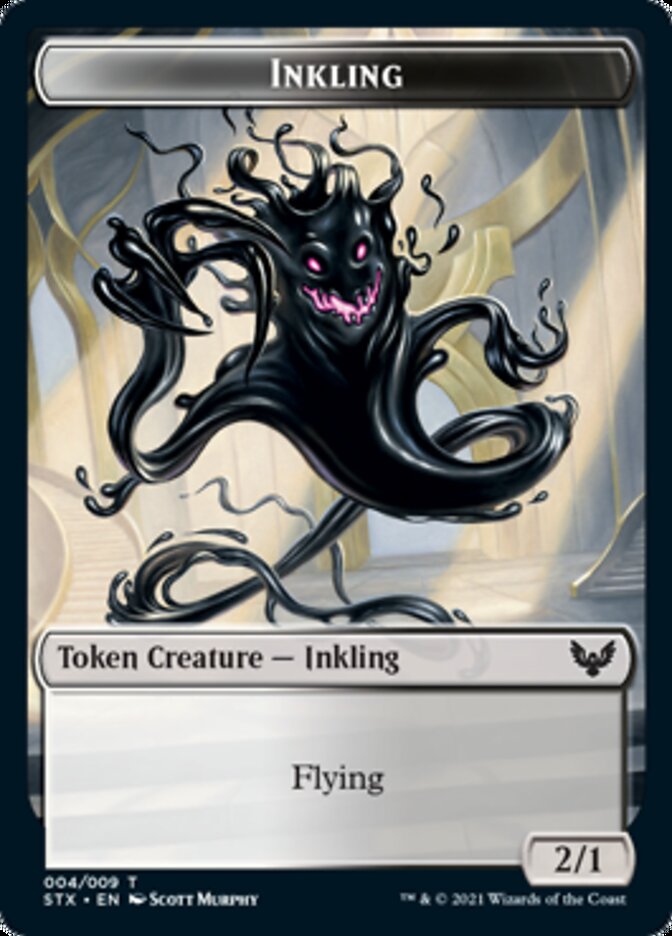 Inkling // Pest Double-Sided Token [Strixhaven: School of Mages Tokens] | Exor Games New Glasgow
