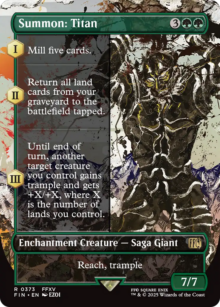 Summon: Titan (Borderless) [FINAL FANTASY] | Exor Games New Glasgow