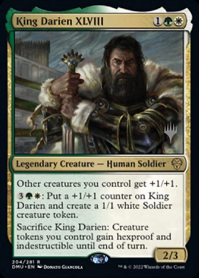 King Darien XLVIII (Promo Pack) [Dominaria United Promos] | Exor Games New Glasgow