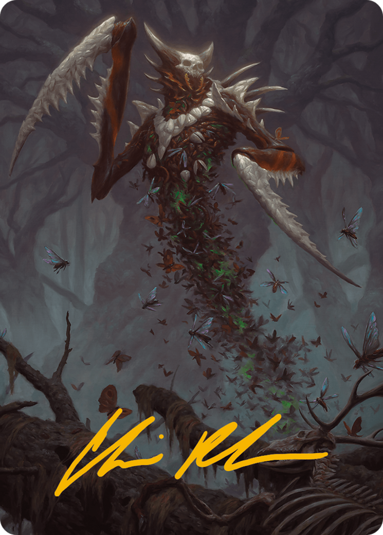 Grist, the Plague Swarm Art Card (Gold-Stamped Signature) [Modern Horizons 3 Art Series] | Exor Games New Glasgow