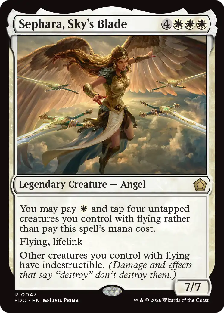 Sephara, Sky's Blade [Foundations Commander] | Exor Games New Glasgow