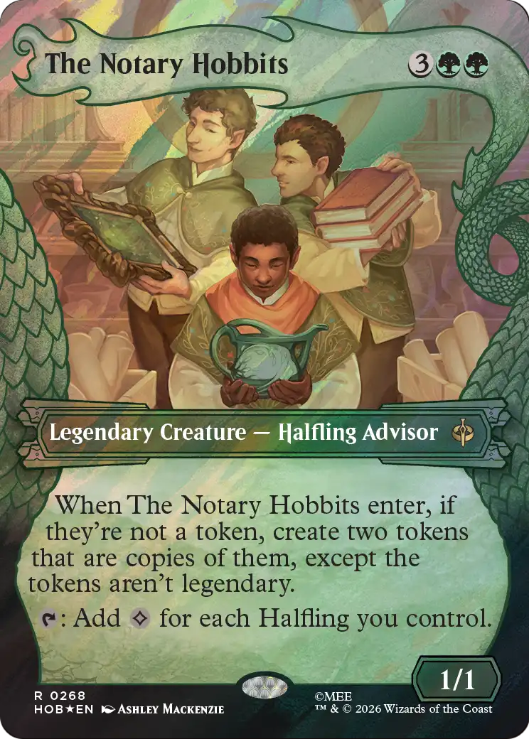 The Notary Hobbits (Showcase) (Surge Foil) [The Hobbit] | Exor Games New Glasgow