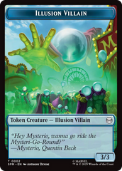Spider // Illusion Villain Double-Sided Token [Marvel's Spider-Man Tokens] | Exor Games New Glasgow