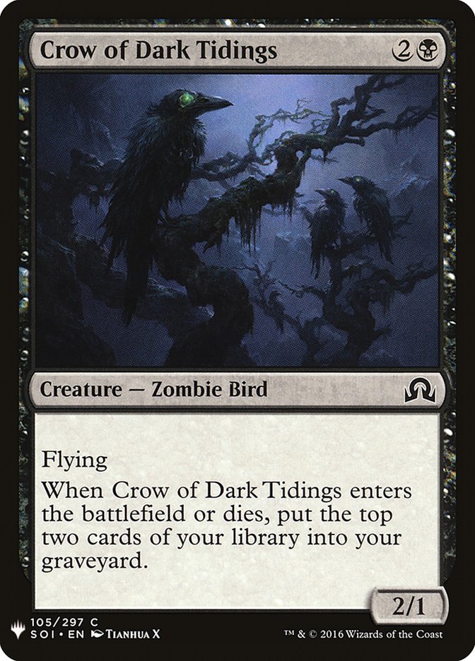 Crow of Dark Tidings [Mystery Booster] | Exor Games New Glasgow