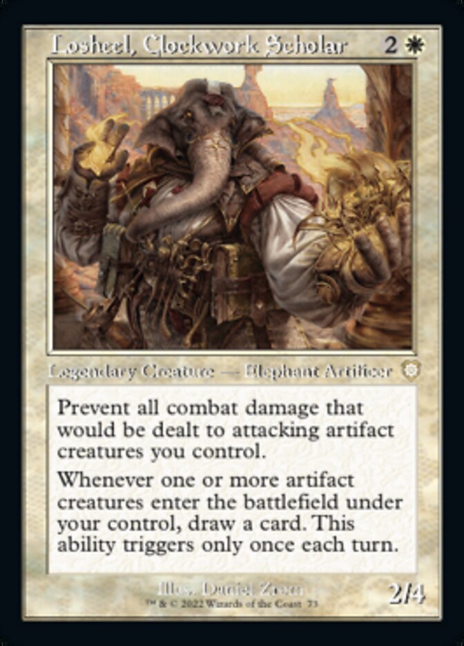 Losheel, Clockwork Scholar (Retro) [The Brothers' War Commander] | Exor Games New Glasgow