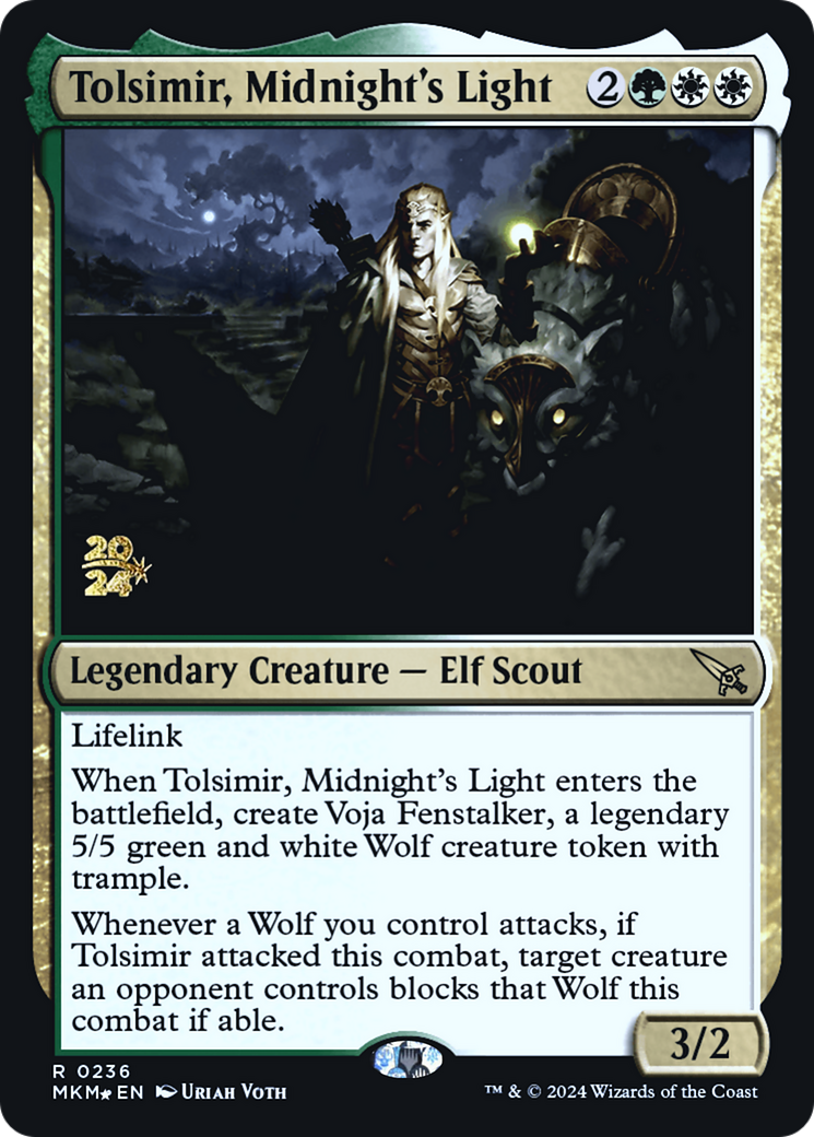 Tolsimir, Midnight's Light [Murders at Karlov Manor Prerelease Promos] | Exor Games New Glasgow