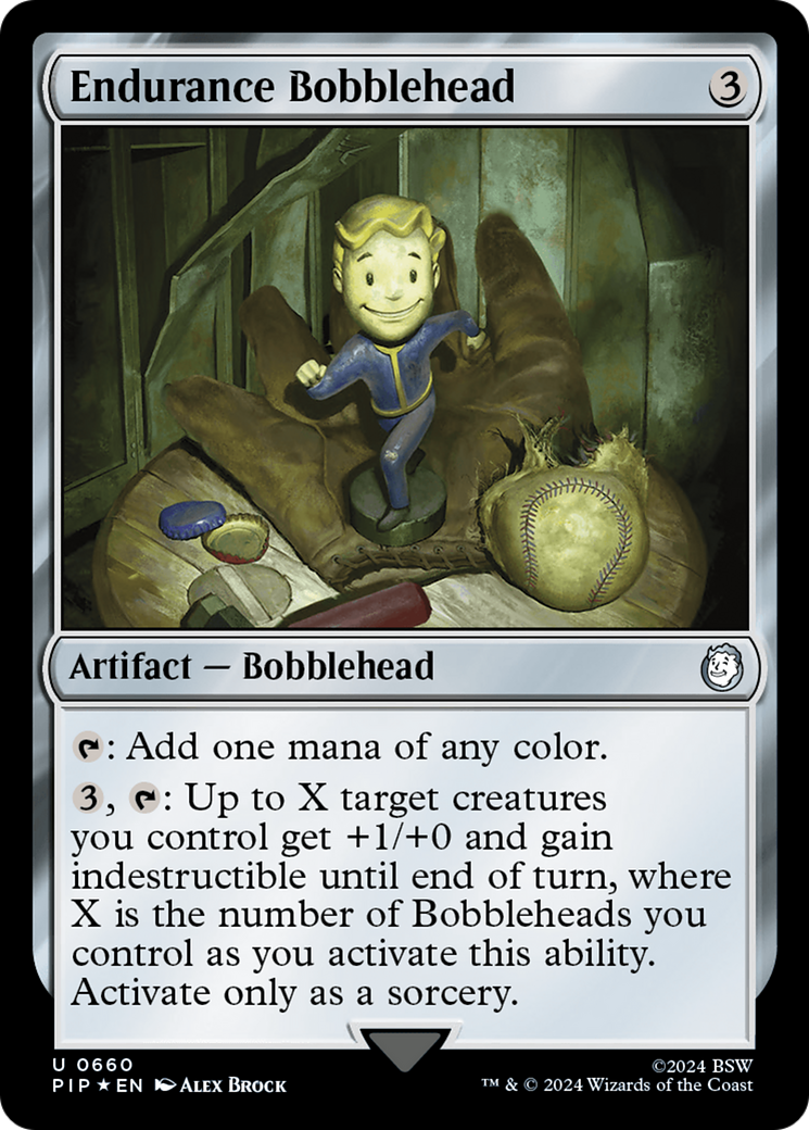 Endurance Bobblehead (Surge Foil) [Fallout] | Exor Games New Glasgow