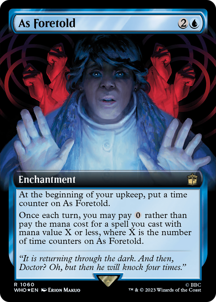 As Foretold (Extended Art) (Surge Foil) [Doctor Who] | Exor Games New Glasgow