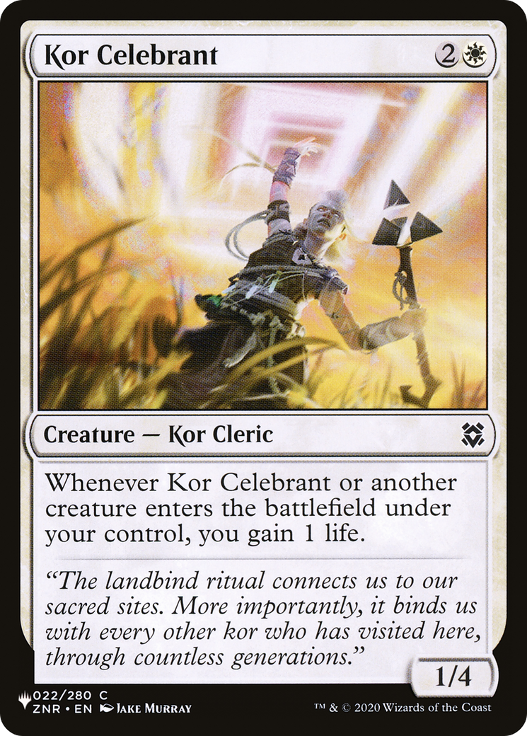 Kor Celebrant [The List Reprints] | Exor Games New Glasgow