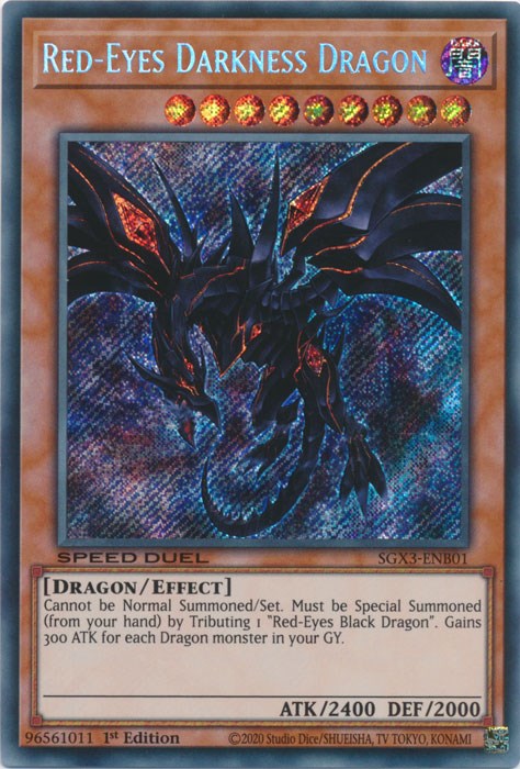 Red-Eyes Darkness Dragon [SGX3-ENB01] Secret Rare | Exor Games New Glasgow