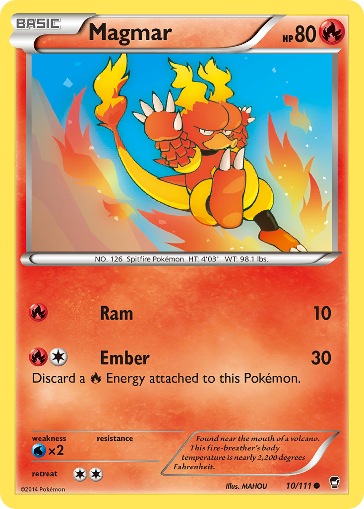 Magmar (10/111) [XY: Furious Fists] | Exor Games New Glasgow