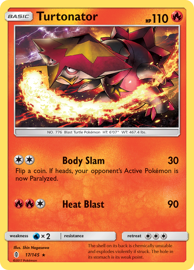 Turtonator (17/145) [Sun & Moon: Guardians Rising] | Exor Games New Glasgow