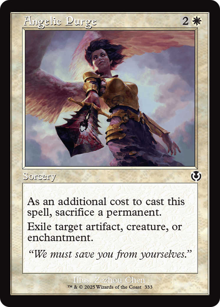 Angelic Purge (Retro Frame) [Innistrad Remastered] | Exor Games New Glasgow