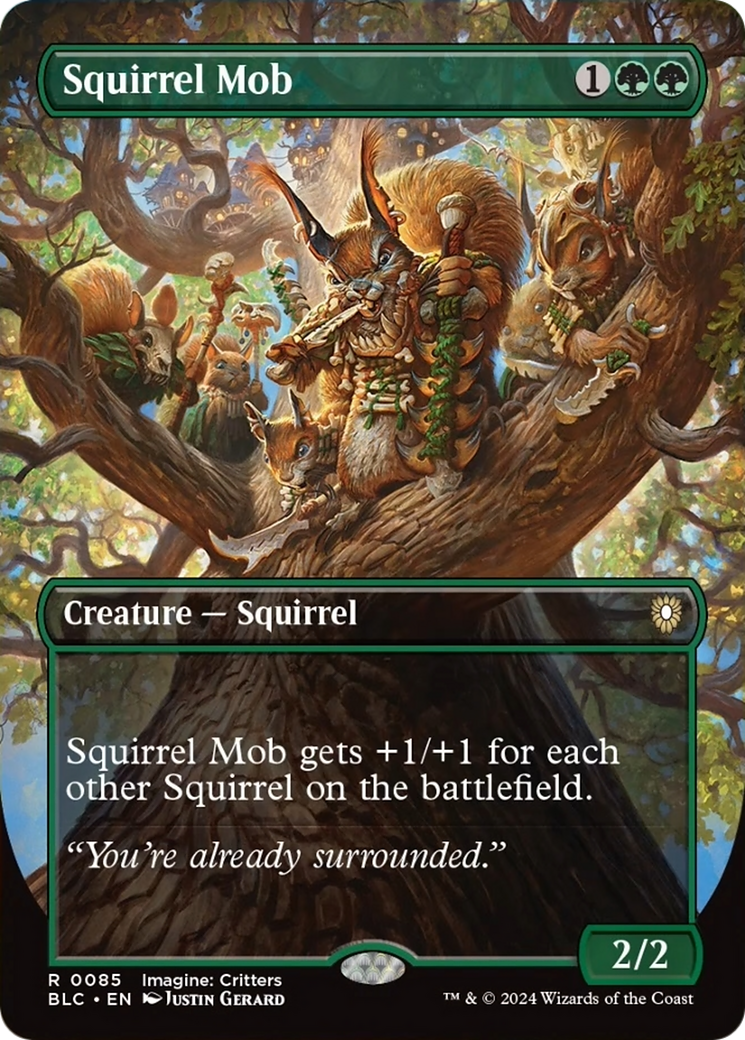 Squirrel Mob (Borderless) [Bloomburrow Commander] | Exor Games New Glasgow