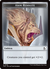 Ajani's Pridemate // Ajani Resolute Double-Sided Token [Reality Fracture Tokens] | Exor Games New Glasgow