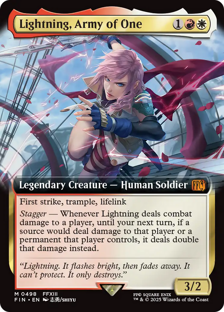 Lightning, Army of One (Extended Art) [FINAL FANTASY] | Exor Games New Glasgow