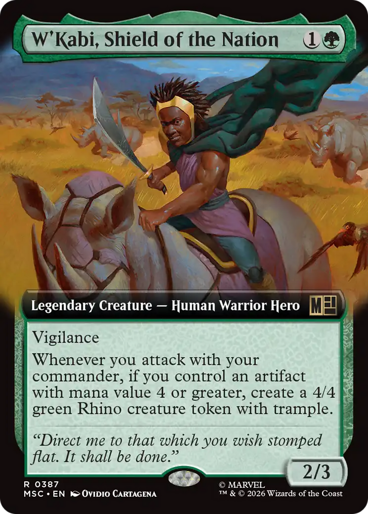 W'Kabi, Shield of the Nation (Extended Art) [Marvel Super Heroes Commander] | Exor Games New Glasgow