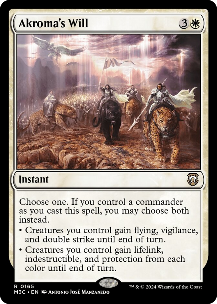 Akroma's Will (Ripple Foil) [Modern Horizons 3 Commander] | Exor Games New Glasgow