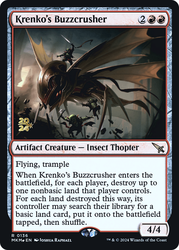 Krenko's Buzzcrusher [Murders at Karlov Manor Prerelease Promos] | Exor Games New Glasgow