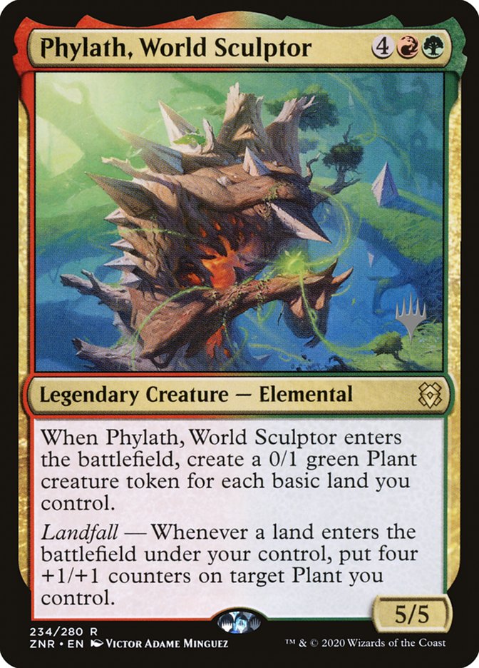 Phylath, World Sculptor (Promo Pack) [Zendikar Rising Promos] | Exor Games New Glasgow