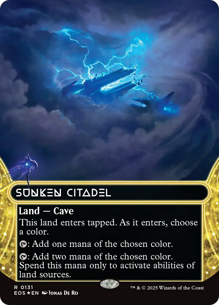 Sunken Citadel (0131) (Borderless) (Galaxy Foil) [Edge of Eternities: Stellar Sights] | Exor Games New Glasgow