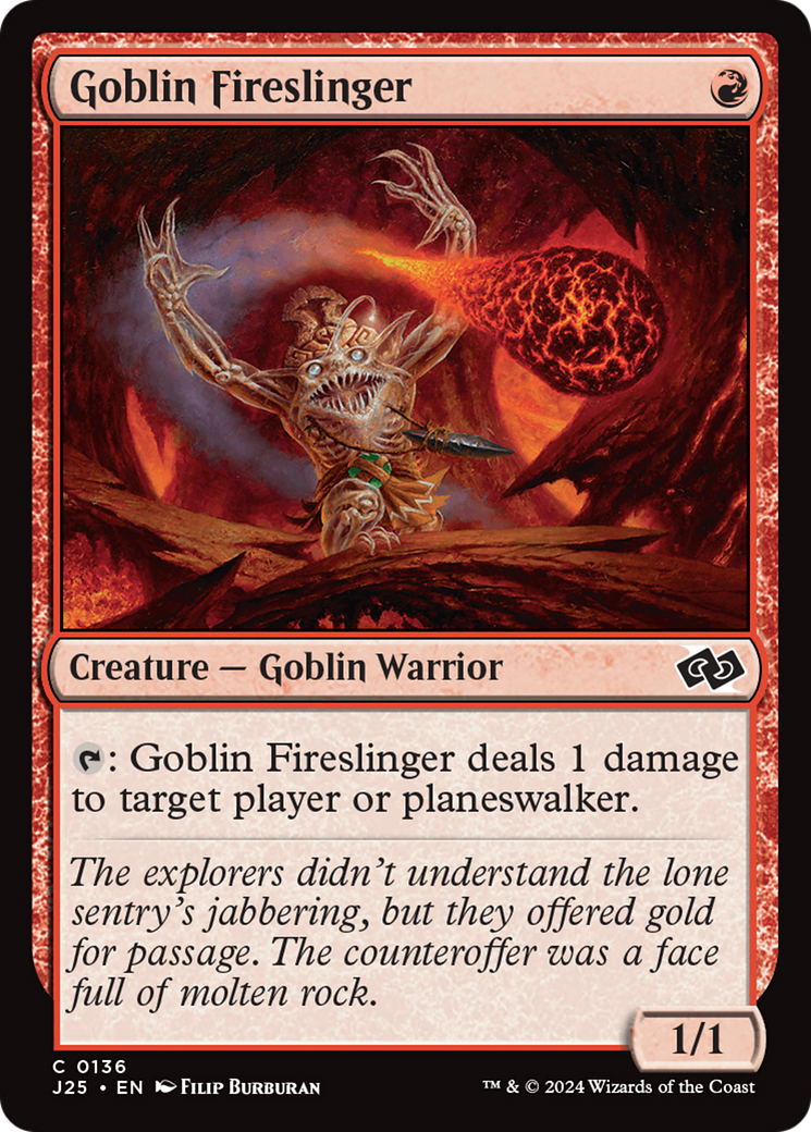 Goblin Fireslinger [Foundations Jumpstart] | Exor Games New Glasgow