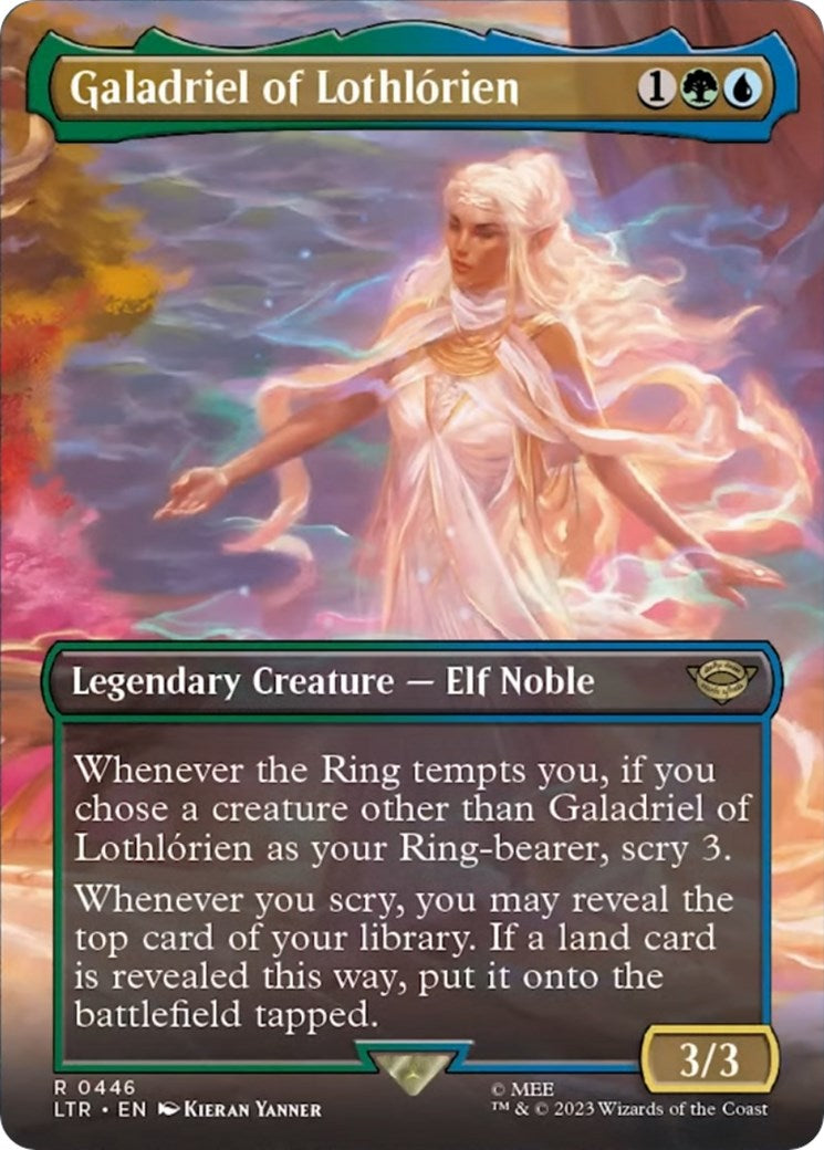 Galadriel of Lothlorien (Borderless Alternate Art) [The Lord of the Rings: Tales of Middle-Earth] | Exor Games New Glasgow