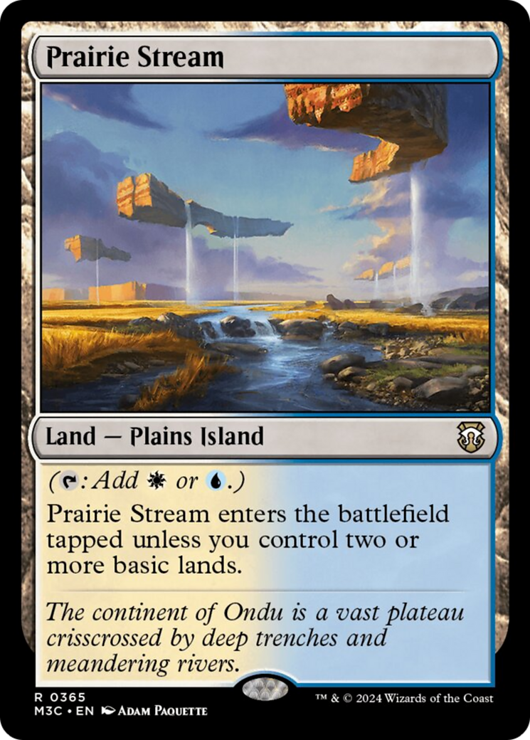 Prairie Stream (Ripple Foil) [Modern Horizons 3 Commander] | Exor Games New Glasgow