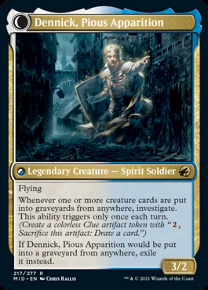 Dennick, Pious Apprentice // Dennick, Pious Apparition [Innistrad: Midnight Hunt] | Exor Games New Glasgow