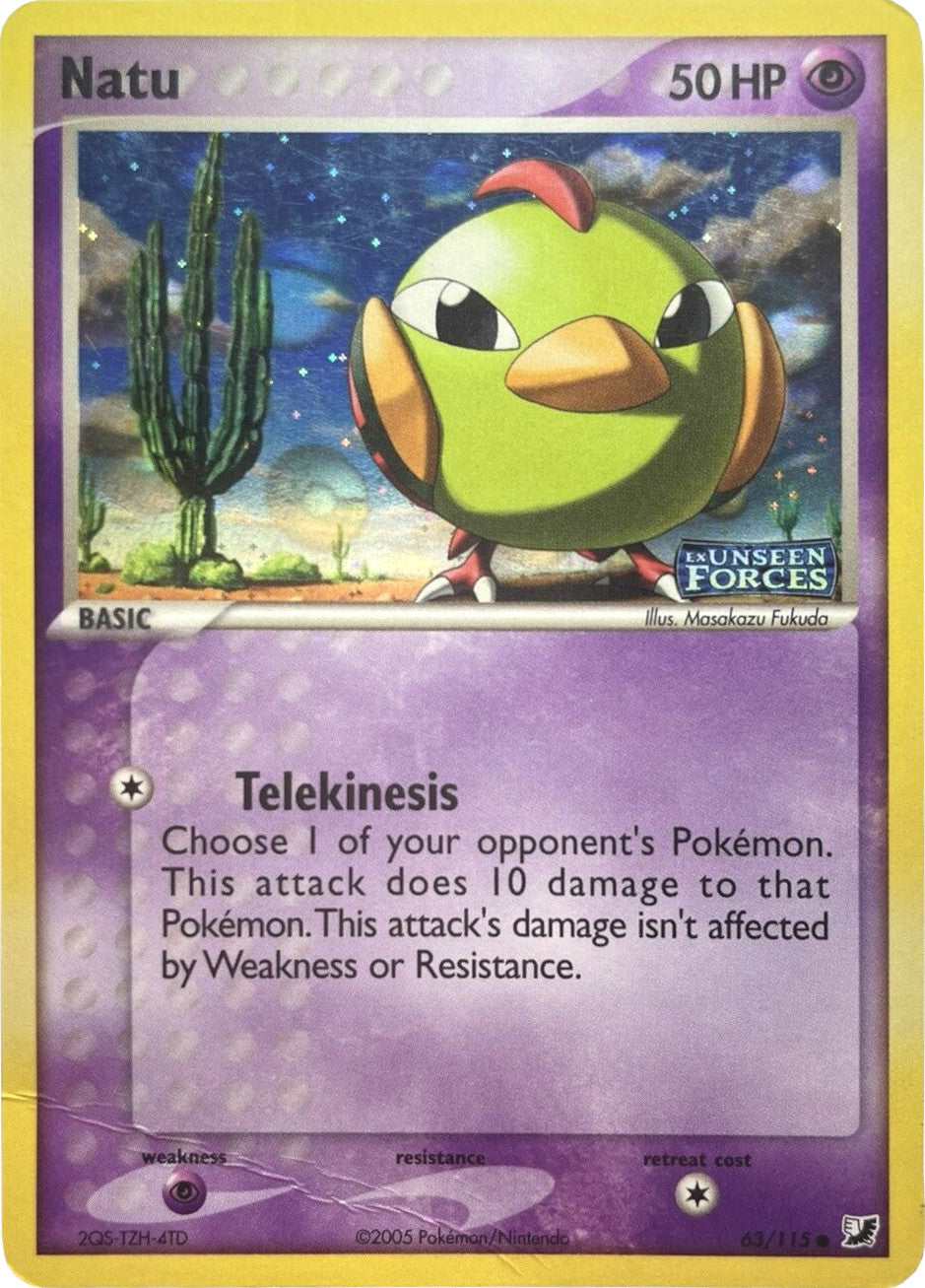 Natu (63/115) (Stamped) [EX: Unseen Forces] | Exor Games New Glasgow