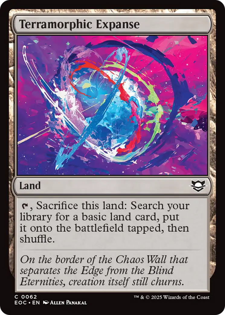 Terramorphic Expanse [Edge of Eternities Commander] | Exor Games New Glasgow