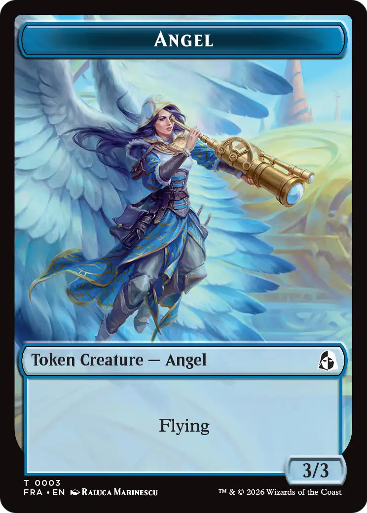 Angel (0003) // Treasure Double-Sided Token [Reality Fracture Tokens] | Exor Games New Glasgow